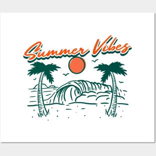 Summer Vibes T-Shirt Posters and Art